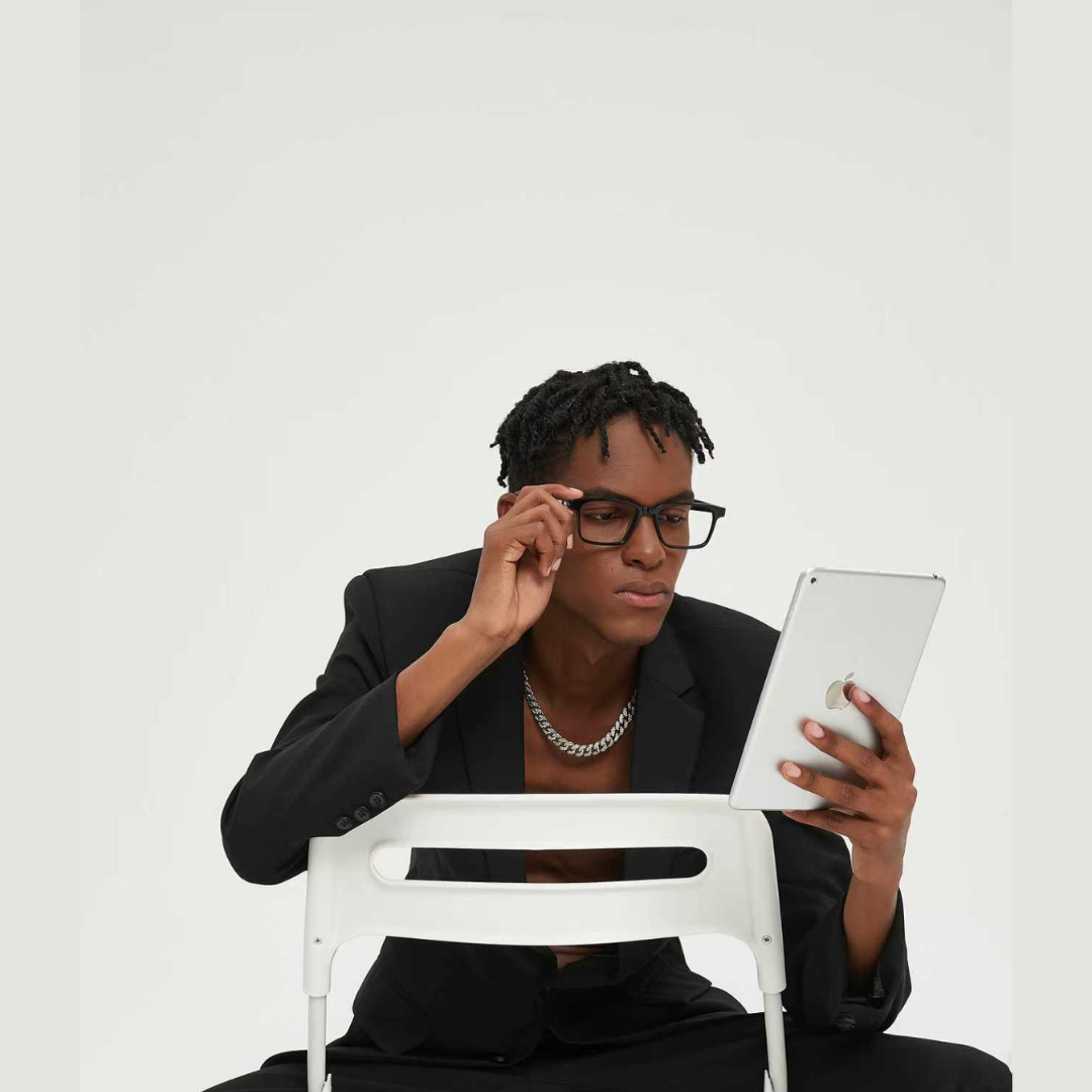 Vêtements intelligents Opttecc | Modèle 004 - Technologie Bluetooth - Lunettes Anti Lumière Bleue