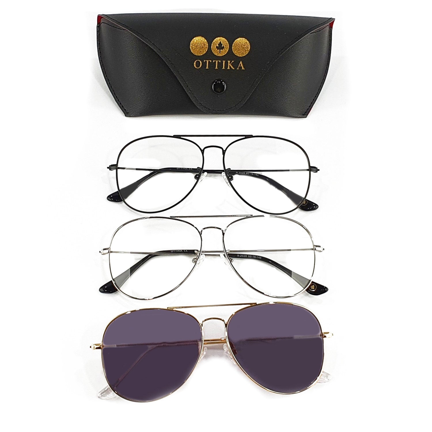 Care by Ottika - Classic Style | Blue Light Blocking & Photochromatic Grey Changeable