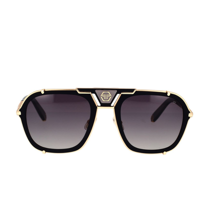 Philipp Plein Signature Titanium Sunglasses | Model SPP010M