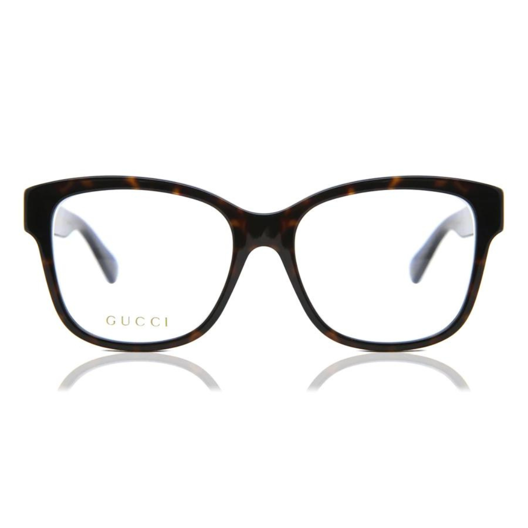 Monture de lunettes Gucci | Modèle GG0038O (003) - Brun-Demi