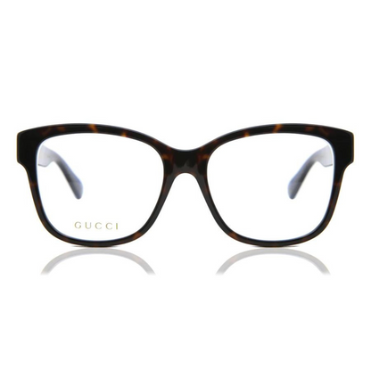 Monture de lunettes Gucci | Modèle GG0038O (003) - Brun-Demi