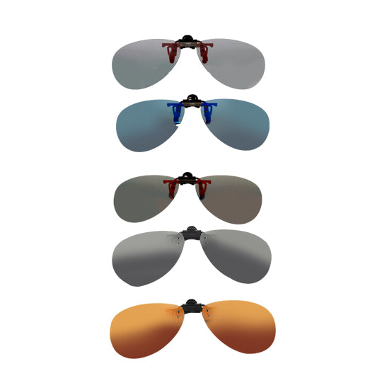 Clip-On For Glasses Polarized UV 400 | Aviator Shape