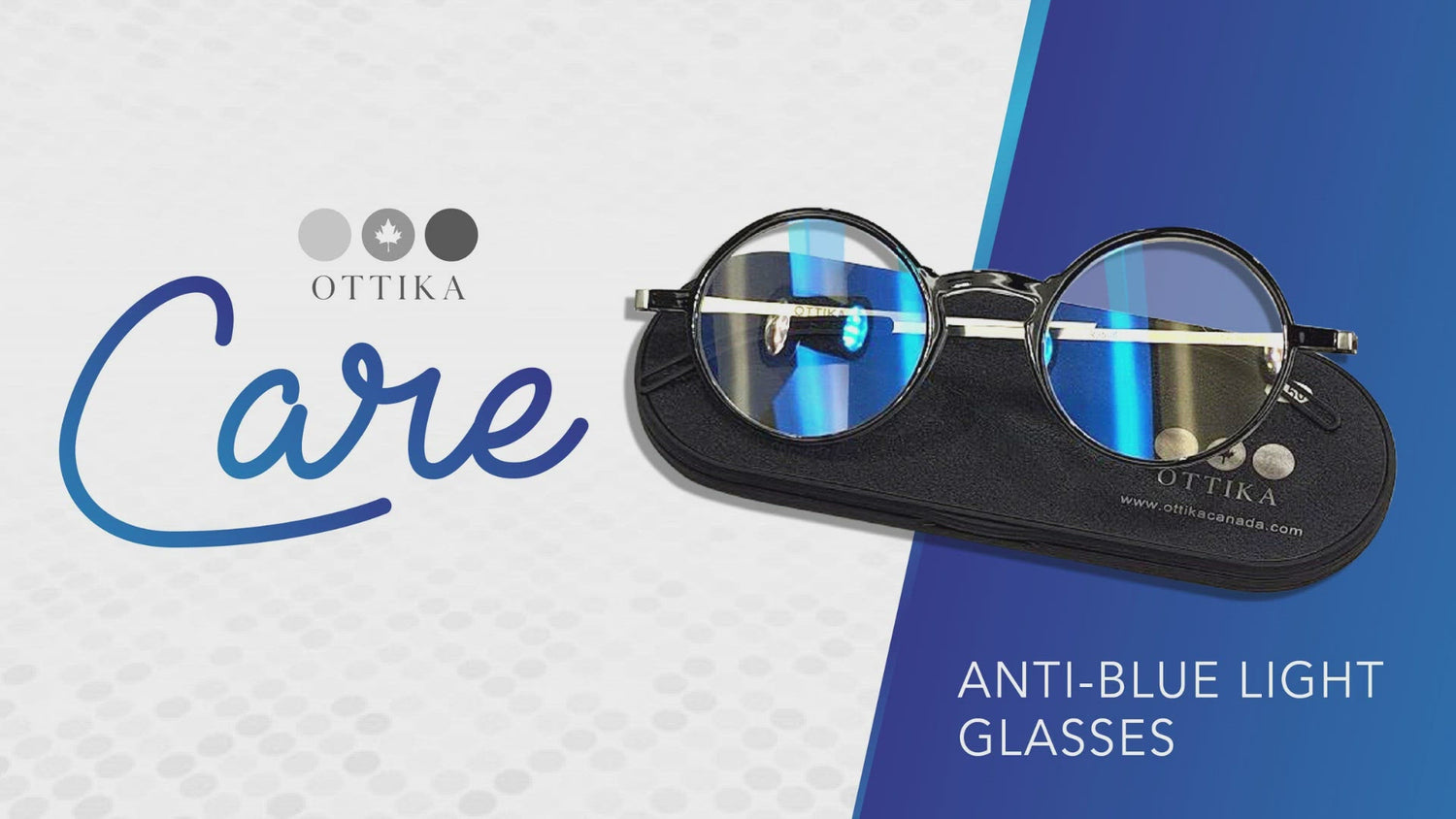 Ottika Care - Lunettes de lecture anti-lumière bleue | Forme ronde