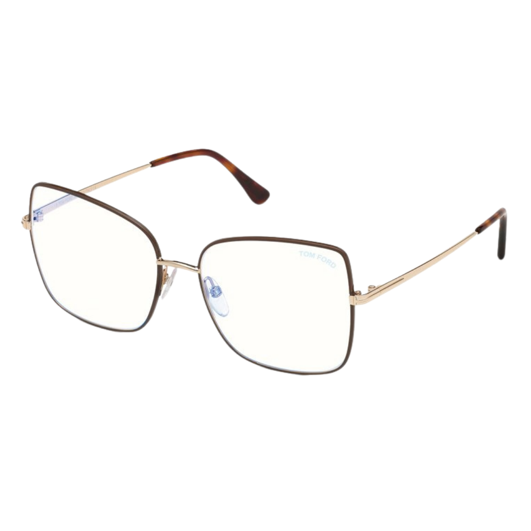 Tom Ford - Blocco luce blu | Modello FT5613-B(048)- Marrone Scuro Lucido